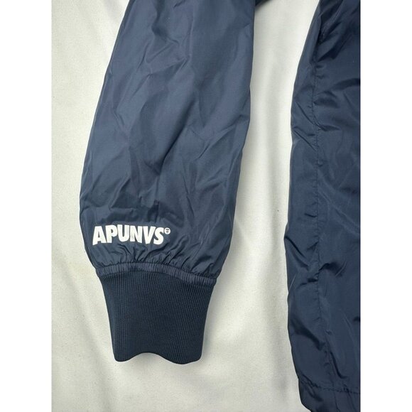 Aape By A Bathing Ape Navy Windbreaker Jacket With Camo Lining S - Picture 7 of 11